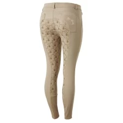 Horze Kaitlin Womens Full Seat Breeches - Plaza Taupe Light Brown