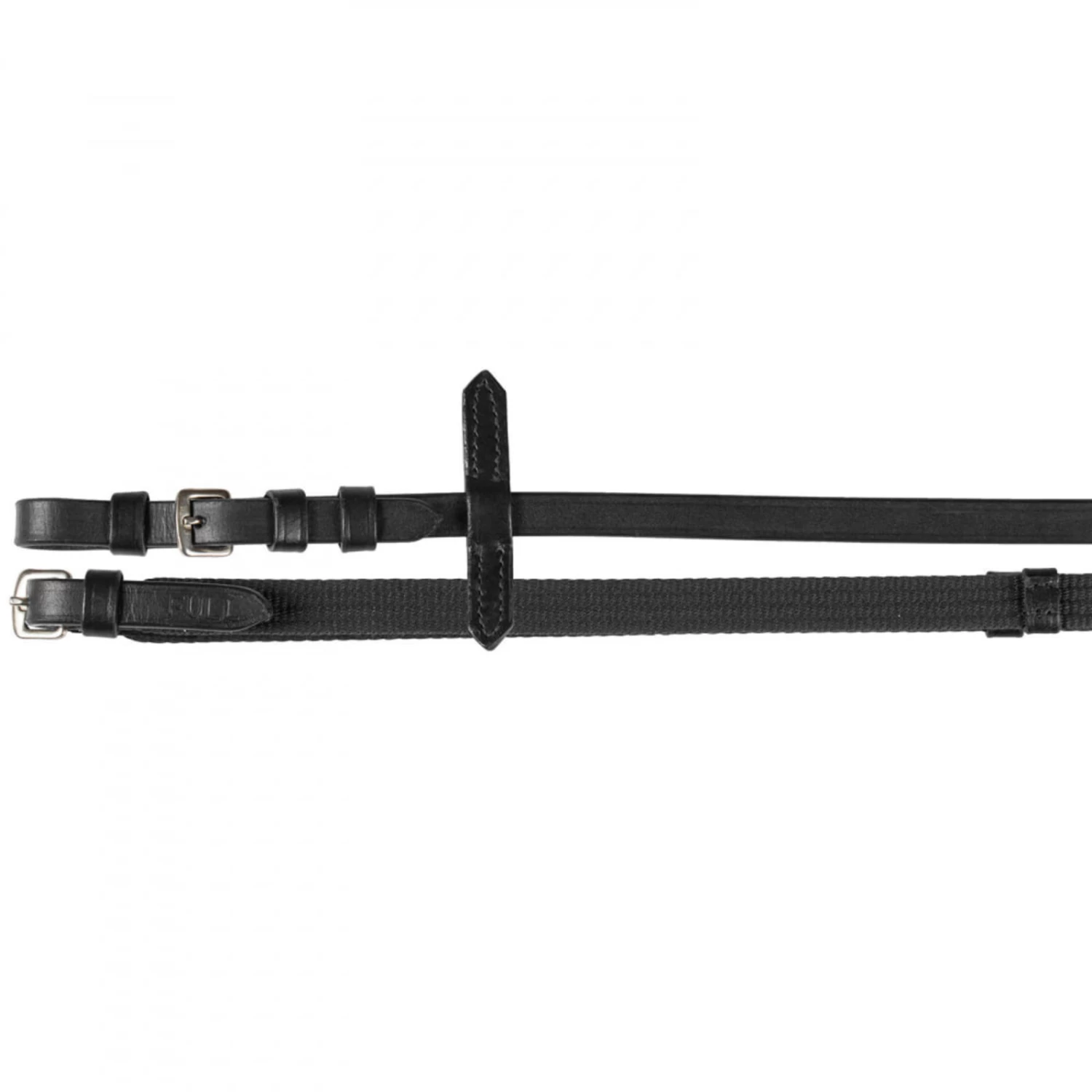 Horze Slender Web Reins - Black - Image 3