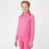 Horze Fia Kids Long Sleeved Training And Show Shirt - Azalea Pink
