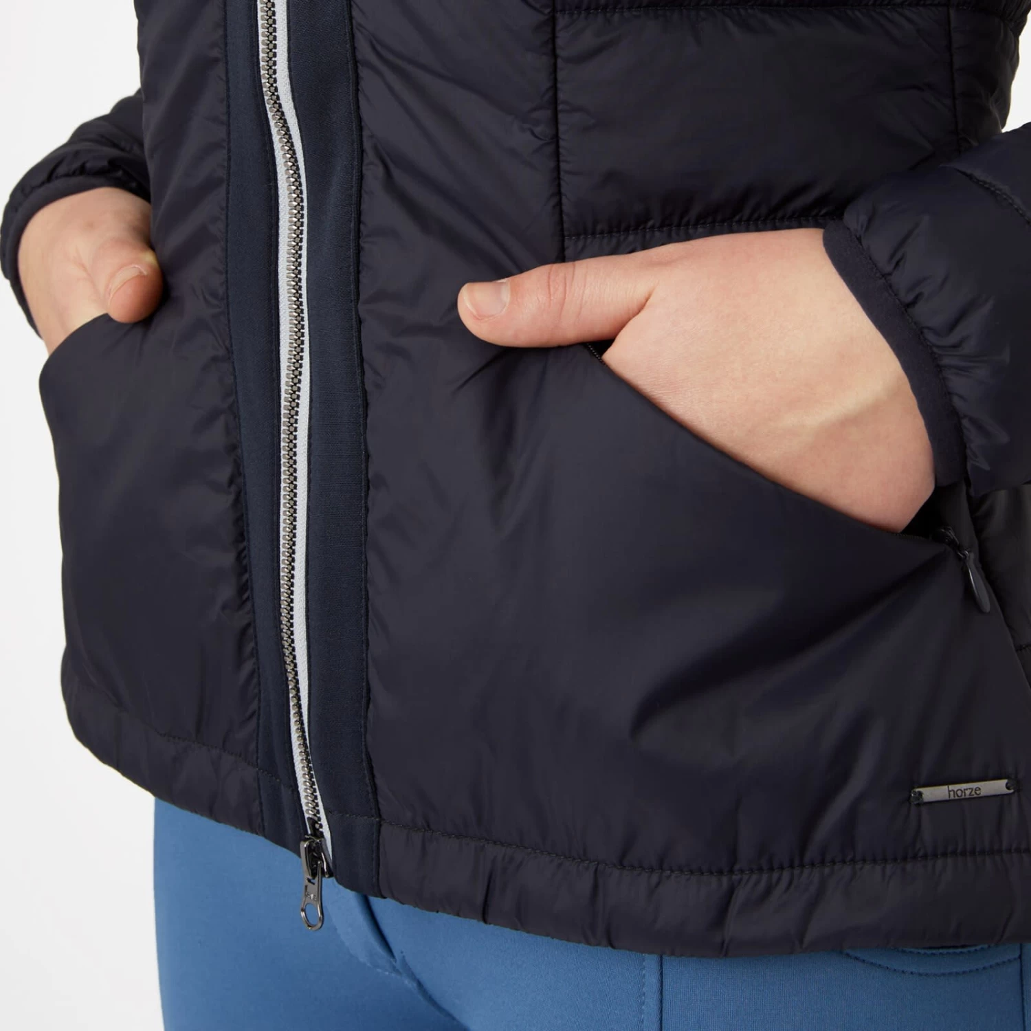 Horze Cameron Womens Hybrid Jacket - Dark Navy - Image 8