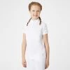 Horze Fia Kids Short Sleeved Training And Show Shirt - White