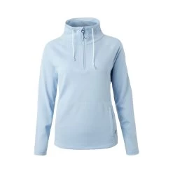 Horze Ira Womens Technical Half Zip Sweatshirt With High Neck - Cashmere Blue
