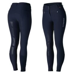 B Vertigo Drea Womens Silicone Full Seat Breeches - Dark Navy