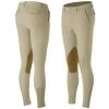 B Vertigo Sander Mens Hunter Knee Patch Breeches - Safari Brown