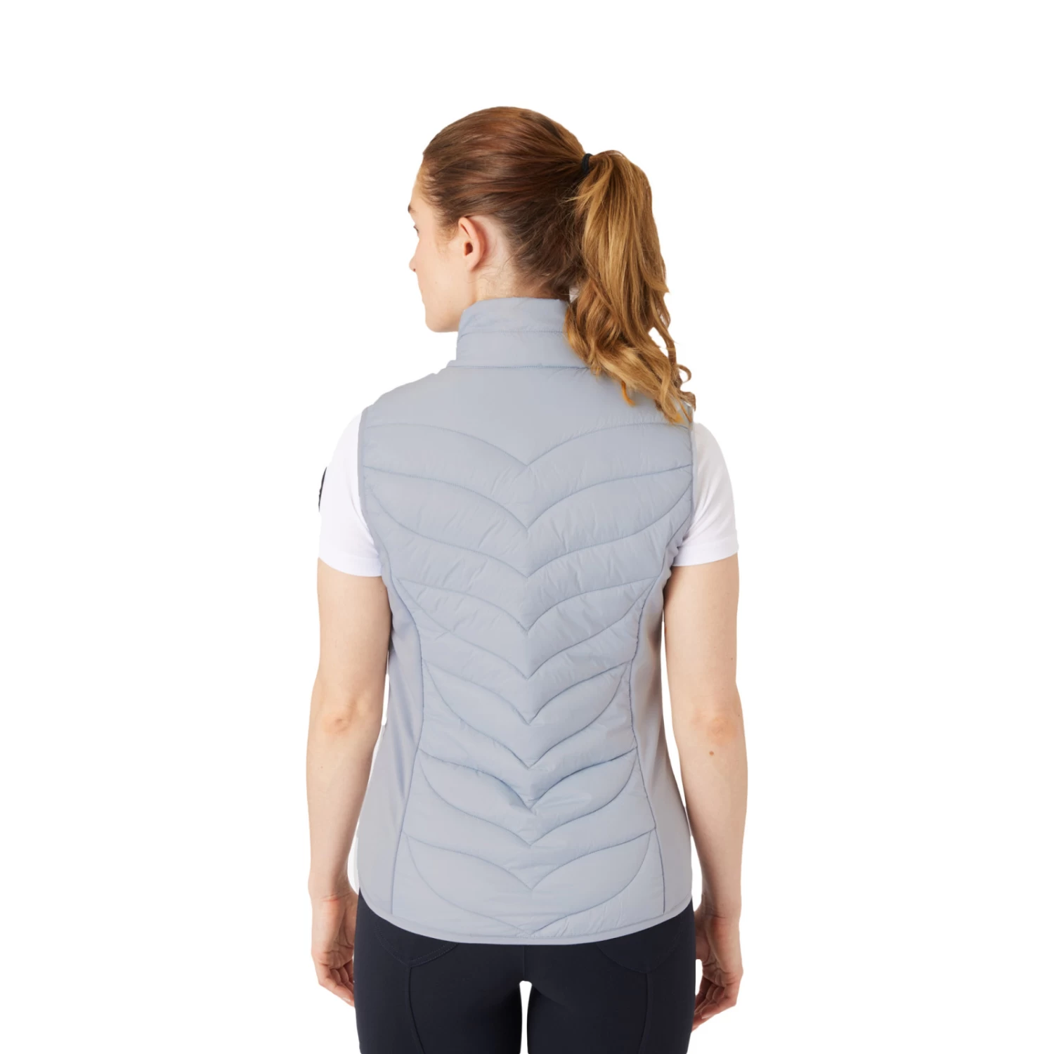 Horze Shannon Womens Light Padded Vest - Grey Dawn - Image 8