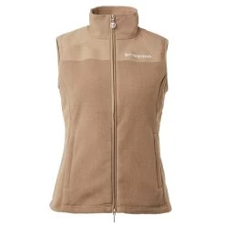 B Vertigo Caroline Womens Anti Pilling Fleece Vest - Tiger's Eye Brown