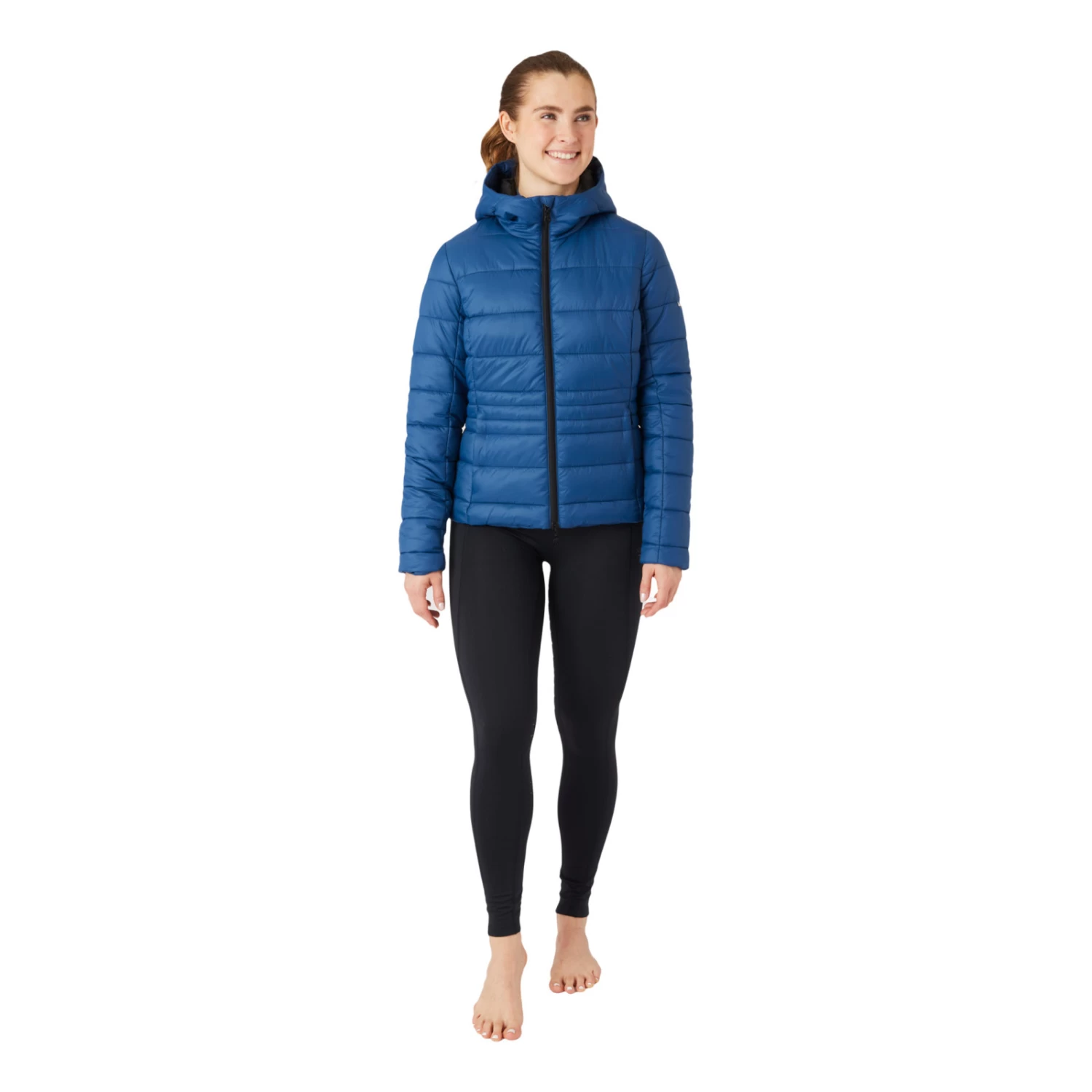 Horze Rea Womens Light Padded Jacket - Opal Blue - Image 7