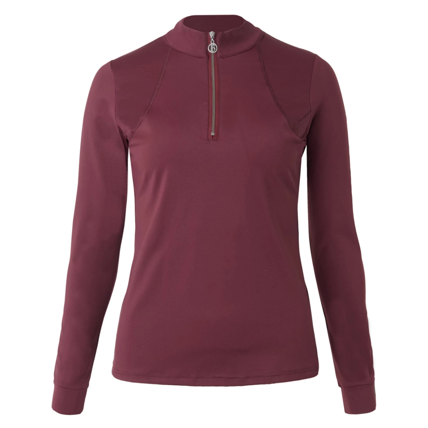 B Vertigo Inez Technical Long Sleeved Shirt - Cabernet