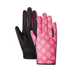 Horze Nascha Kids Summer Gloves - Pink Lemonade