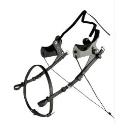 Finntack Pro Synthetic Pull-Down Cant-See-Back Blinds With Cheeks - Black