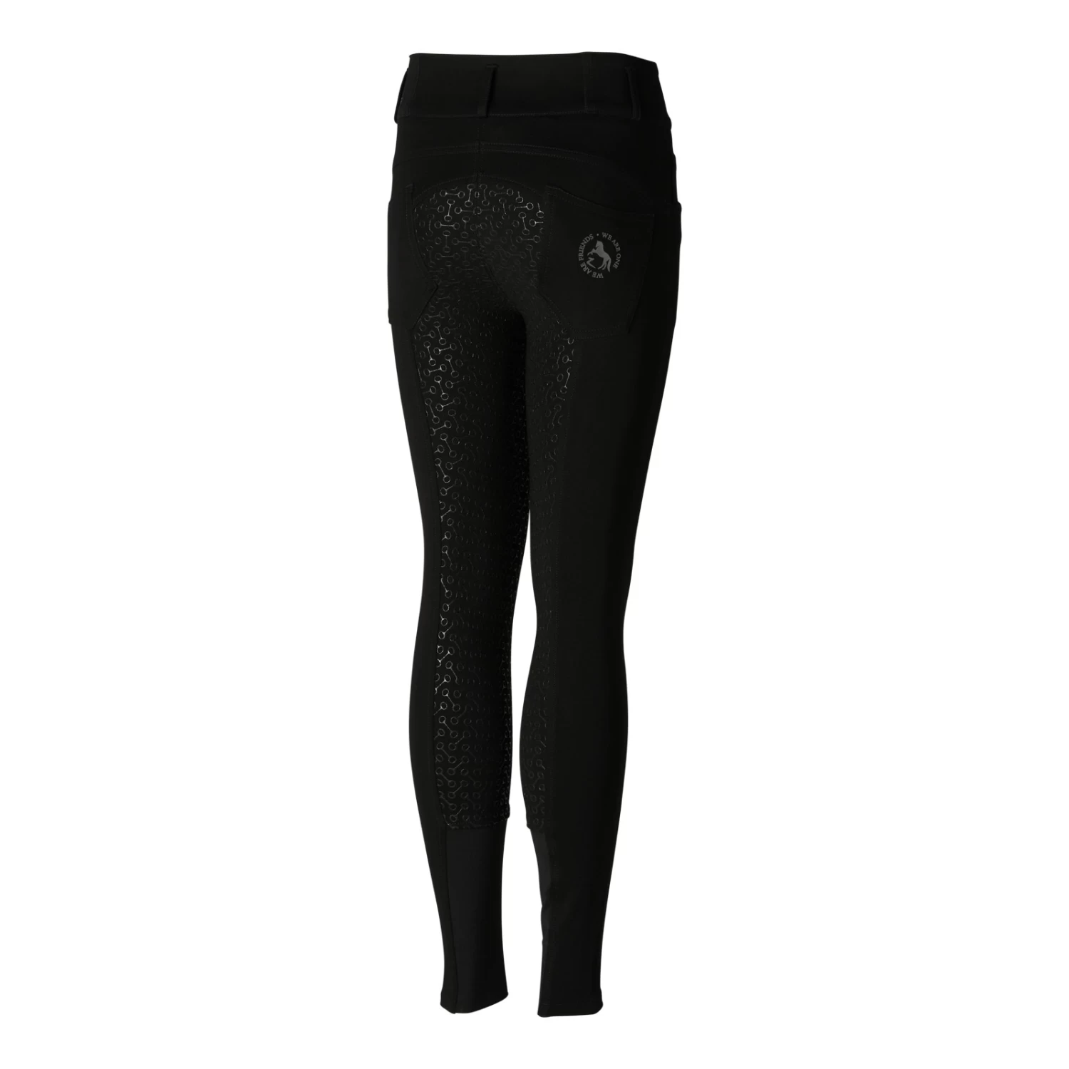 Horze Tara Kids High Waist Full Seat Breeches - Black - Image 5